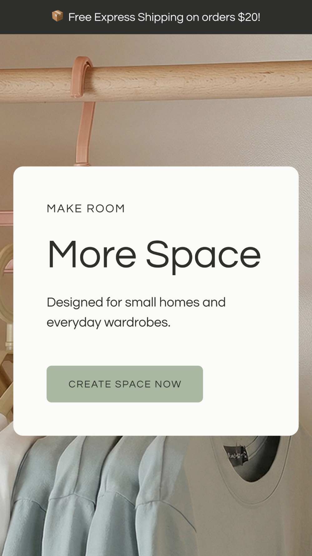 Claruva Landing page template for Shopify Home and Decor Store on Mobile view. 