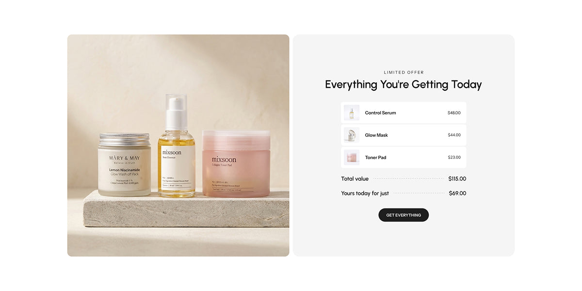 Maximize value via bundling Section for Shopify | Omnise