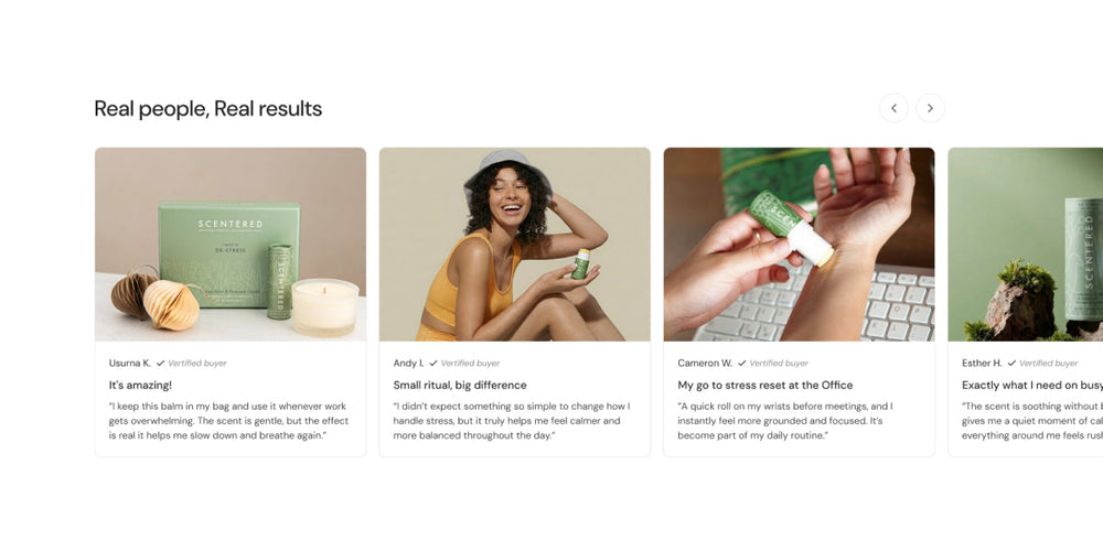 Validate results with UGC cards Section for Shopify | Omnise