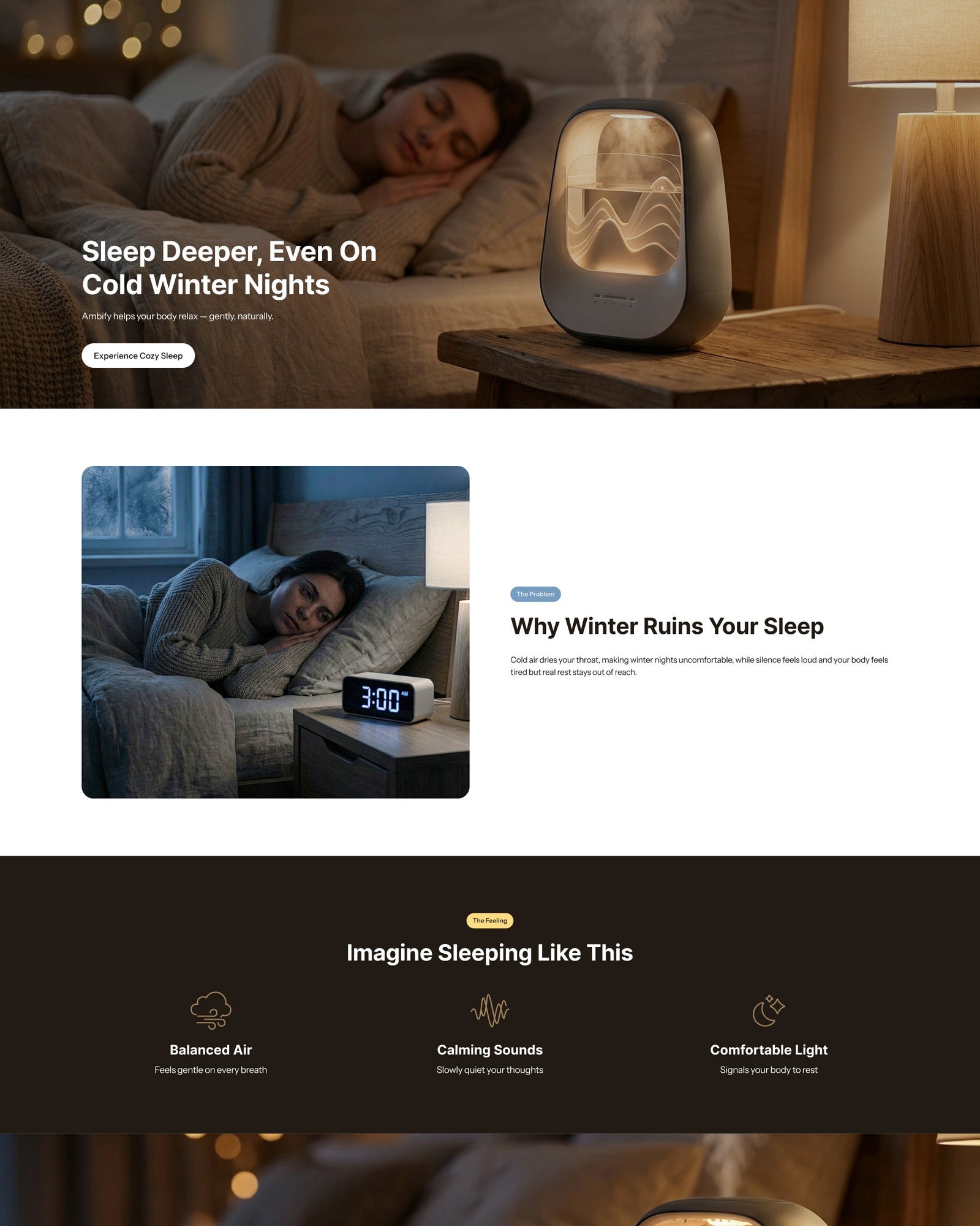 Ambify - Wellness Landing Page Template for Shopify | Omnise