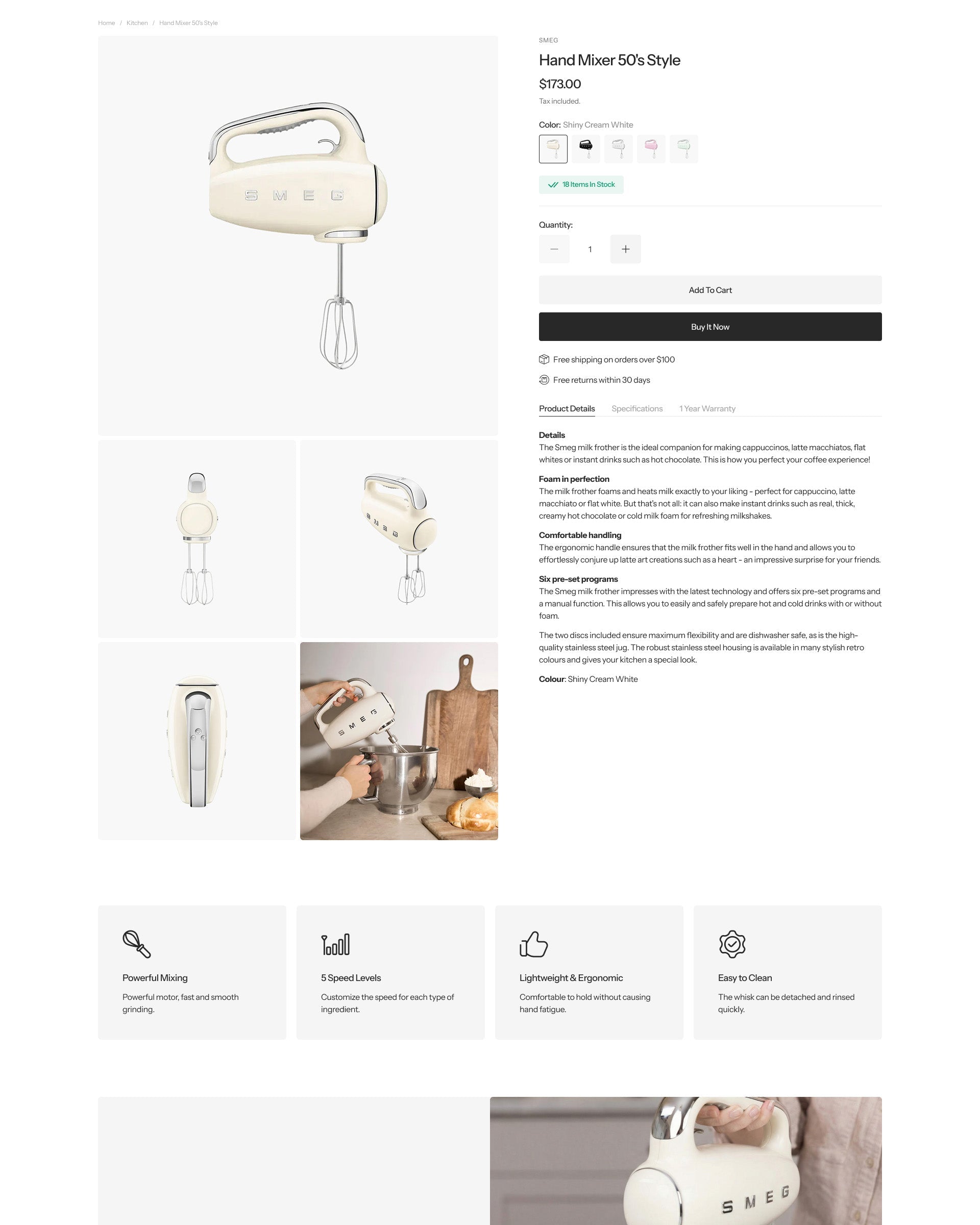 Avera Home Decor Product Page template for Shopify store