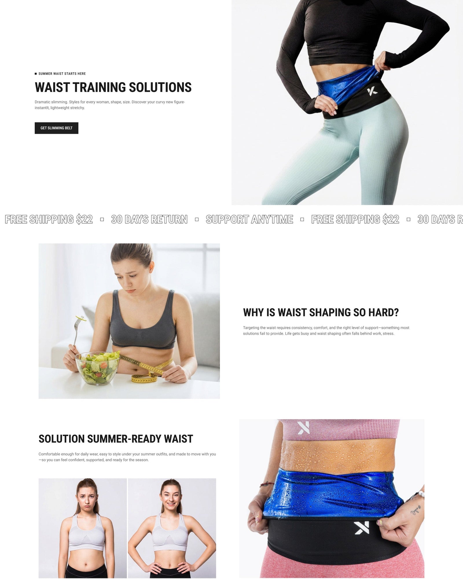 Beltform - Wellness Landing Page Template for Shopify | Omnise