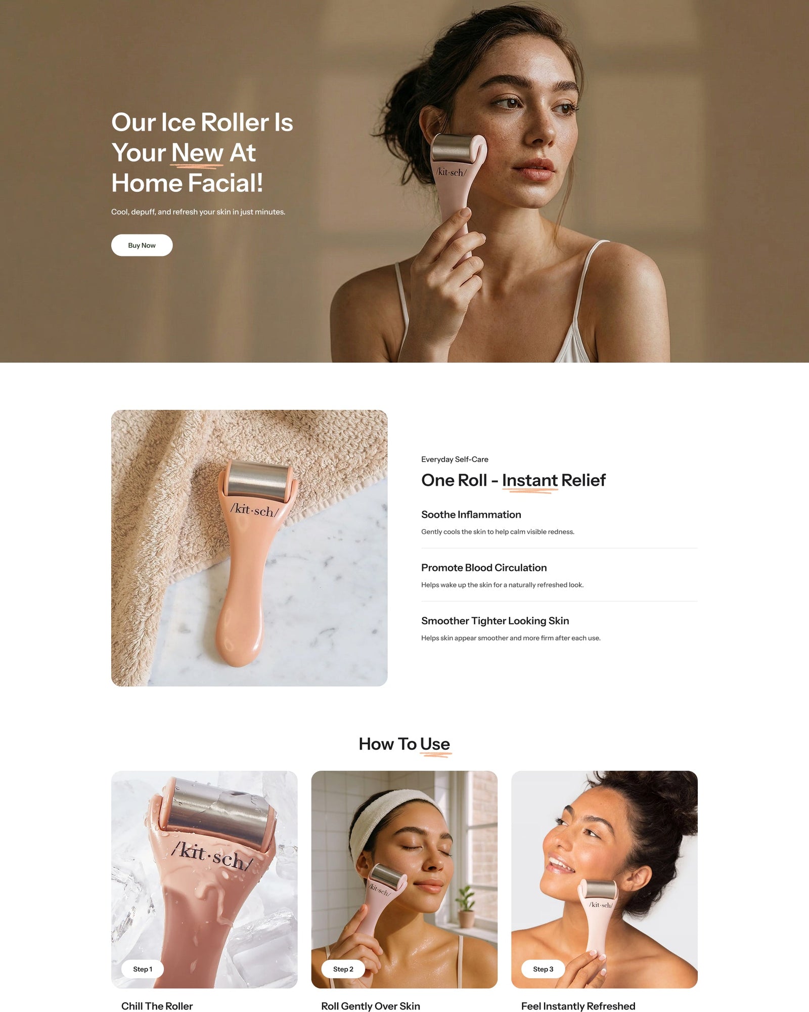 Calma - Beauty Landing Page Template for Shopify | Omnise