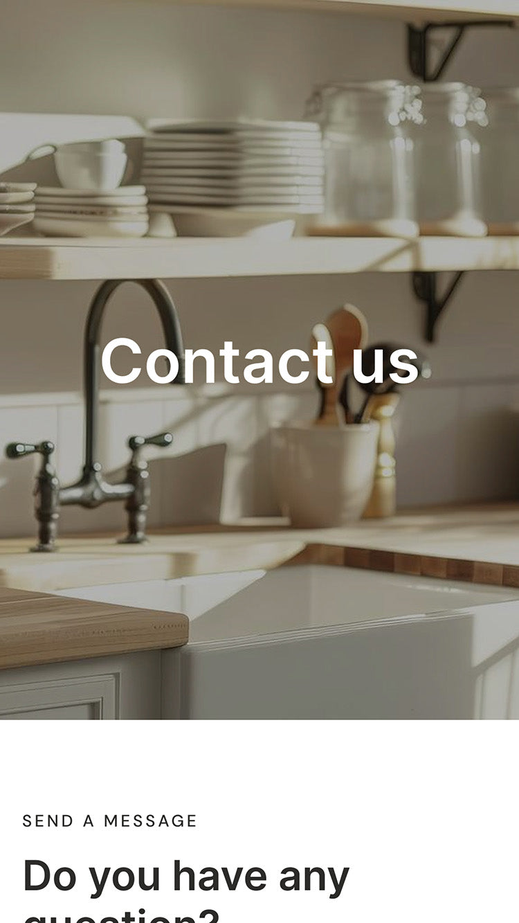 Clenno Home & Decor Contact Page Template for Shopify store mobile