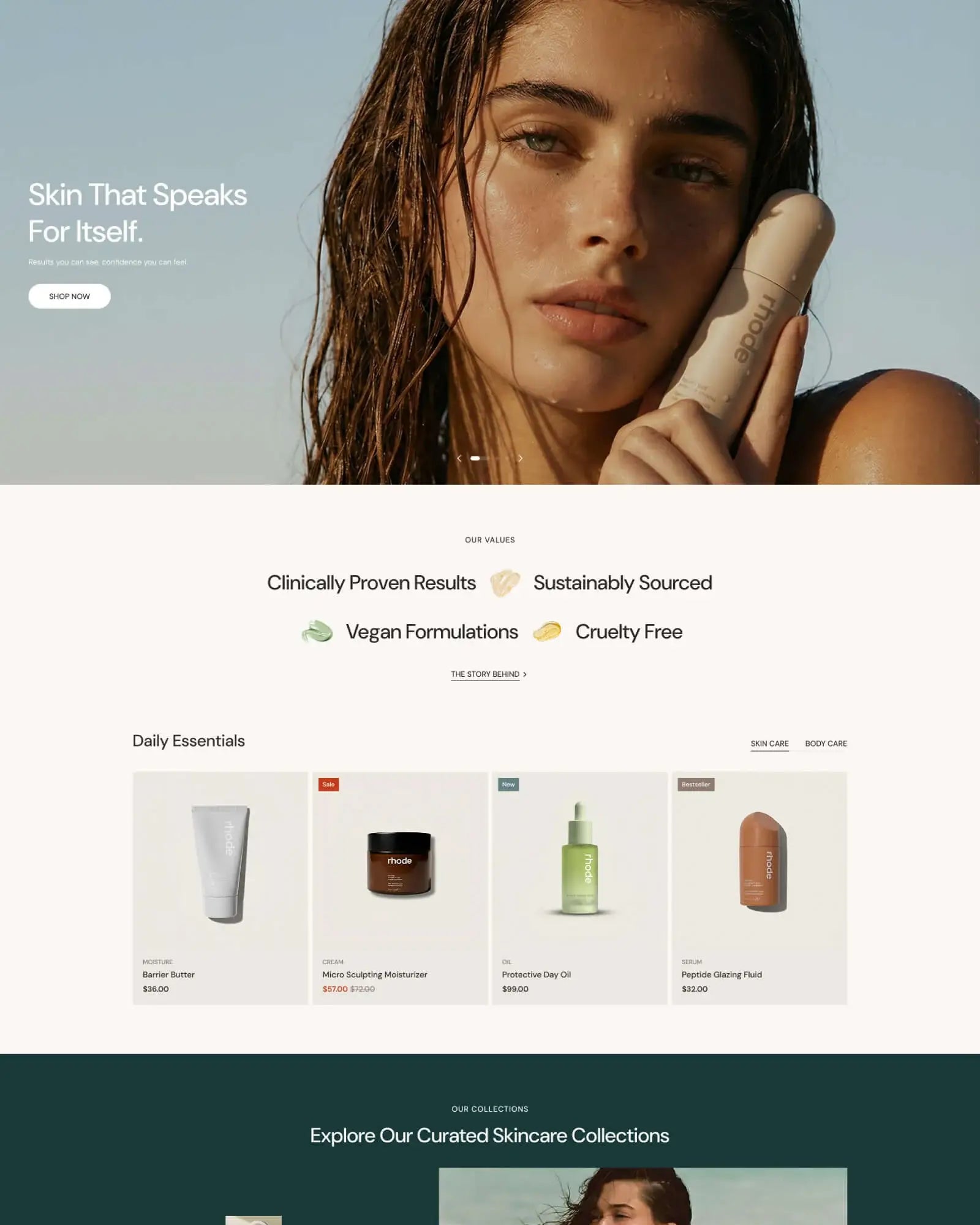 Elunéa - Beauty Homepage Template for Shopify | Omnise