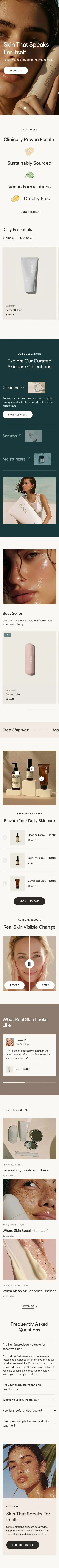 Elunéa - Beauty Homepage Template for Shopify | Omnise
