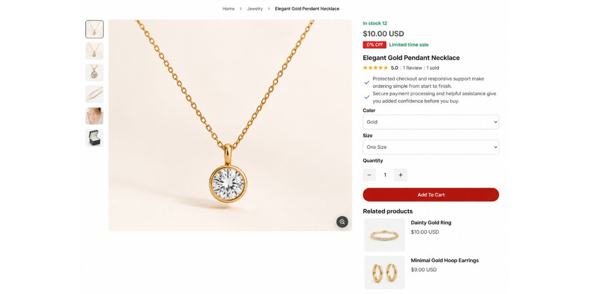 Build trust for boutique shops (Etsy) Section for Shopify | Omnise