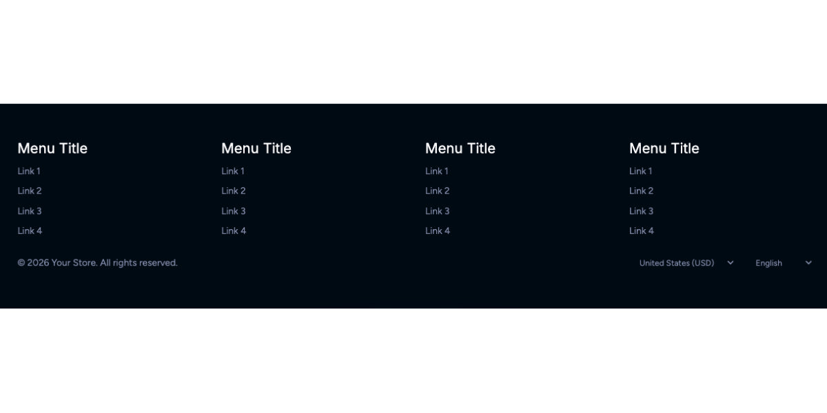 Organize multi-link footer Section for Shopify | Omnise
