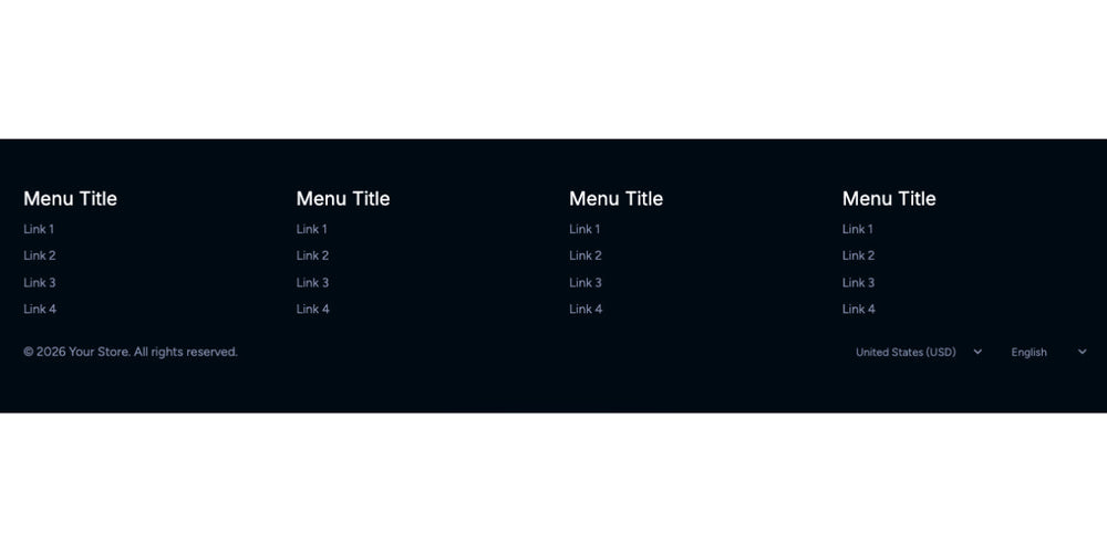 Organize multi-link footer Section for Shopify | Omnise