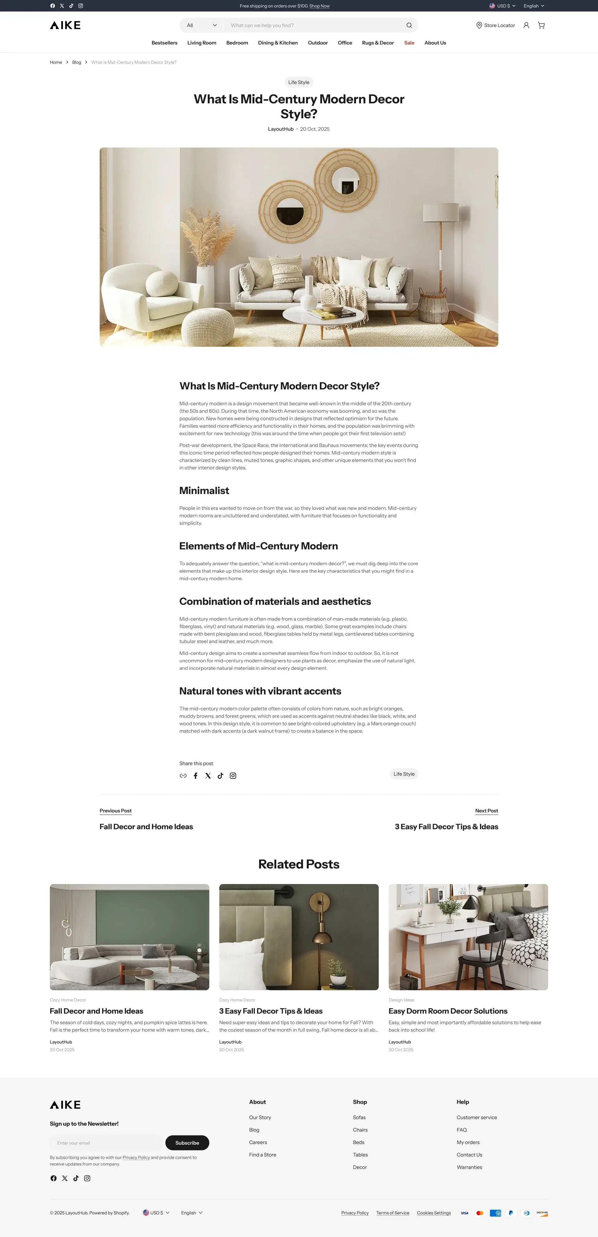 Norden - Home Blog post page Template for Shopify | Omnise