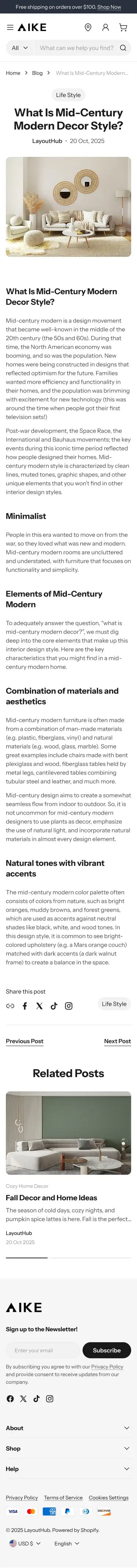 Norden - Home Blog post page Template for Shopify | Omnise