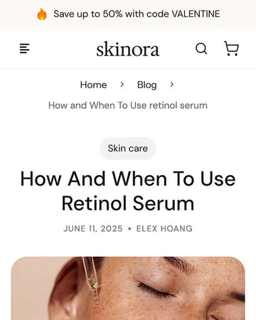 (Template) - Skinora - Beauty Blog Post Page Template for Shopify | BeAe