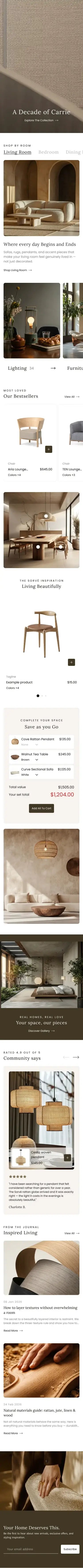 Sorvé - Home Homepage Template for Shopify | Omnise