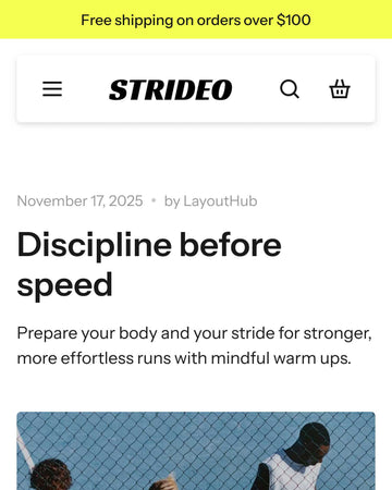 Strideo - Shoes Blog Post Page Template for Shopify | Omnise