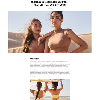 (Template) - Virelle - Clothing Blog Post Page Template for Shopify | BeAe