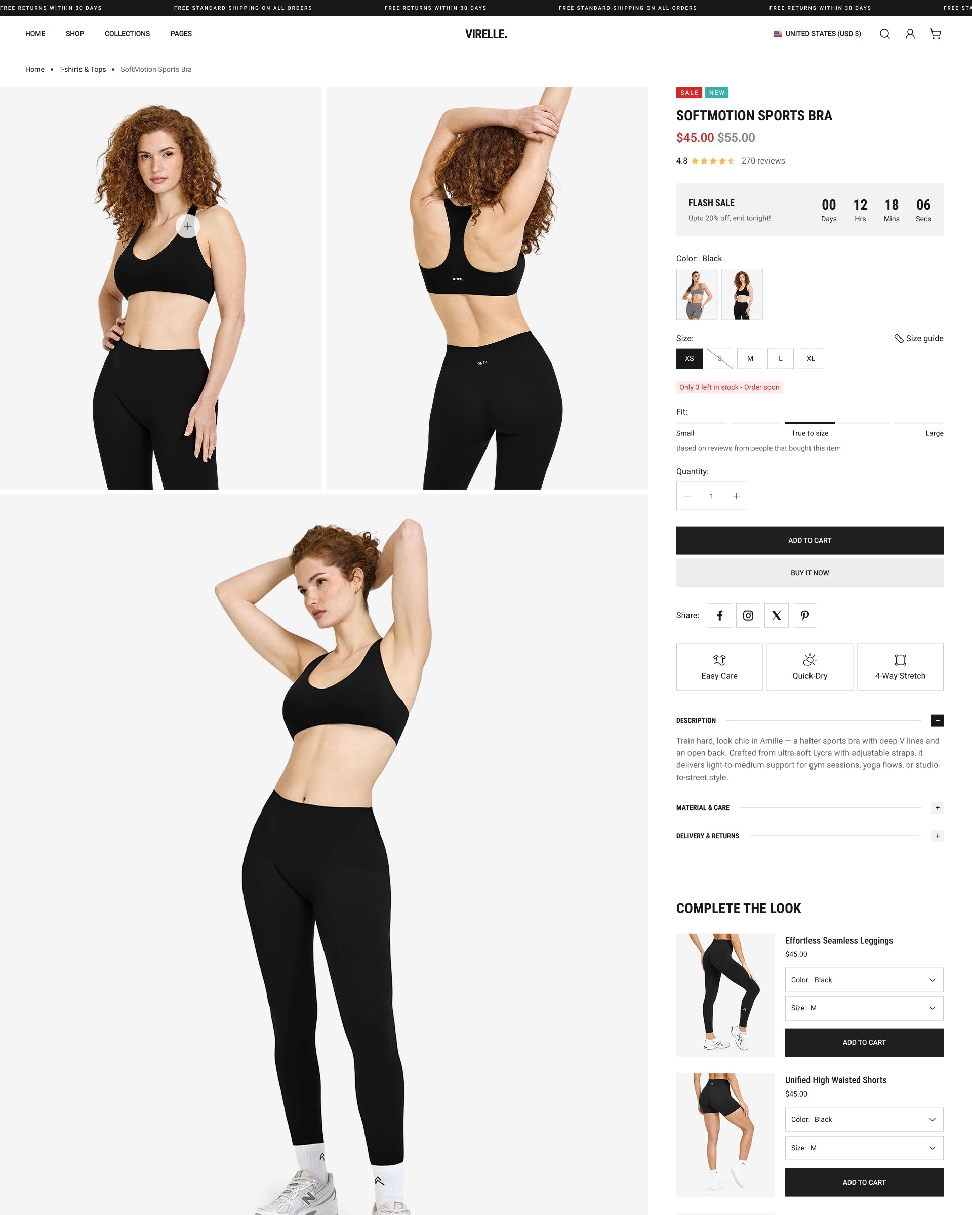 Virelle - Clothing Product Page Template for Shopify | Omnise