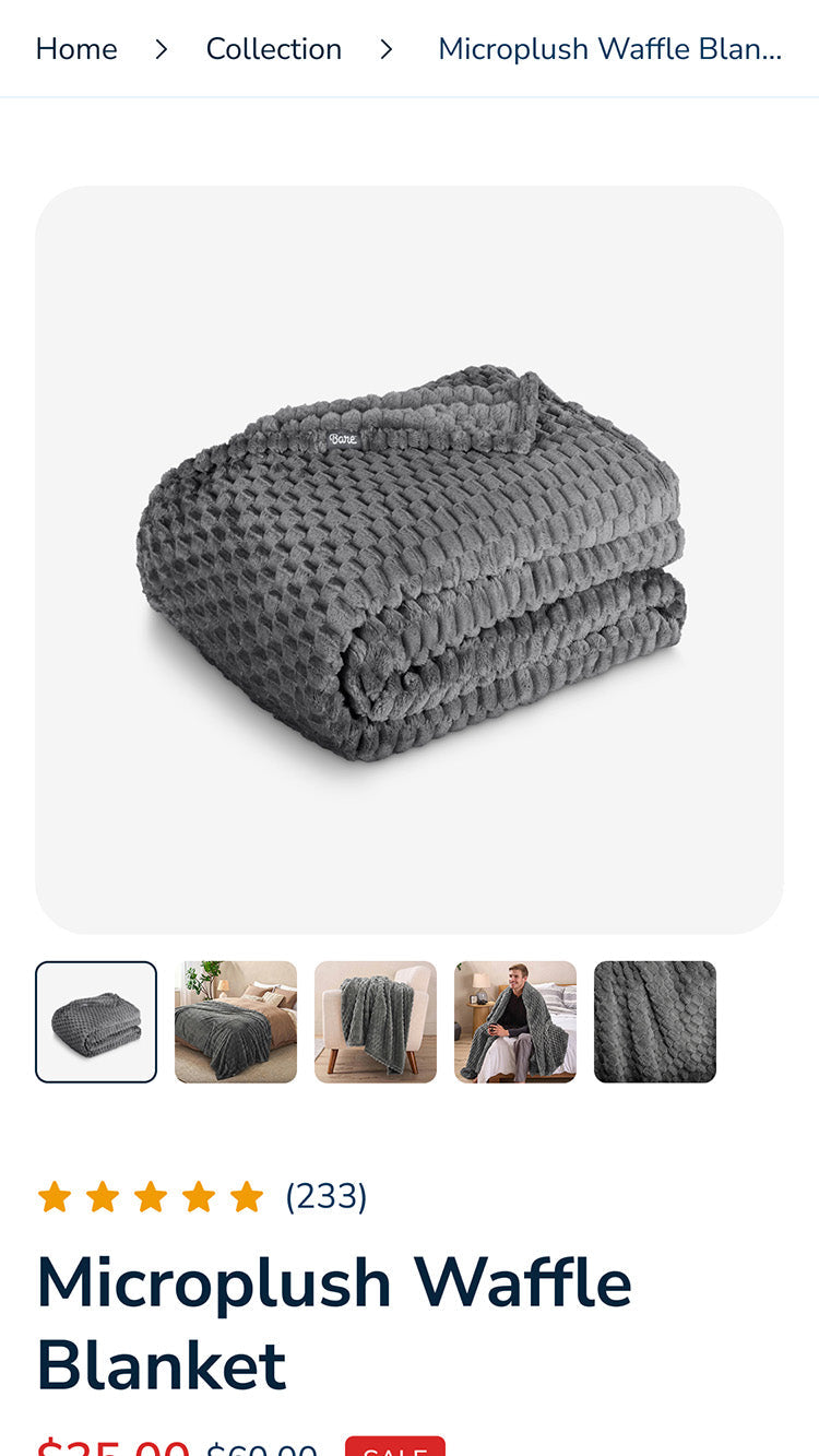 Warmly Home & Decor Product Page Template for Shopify store mobile