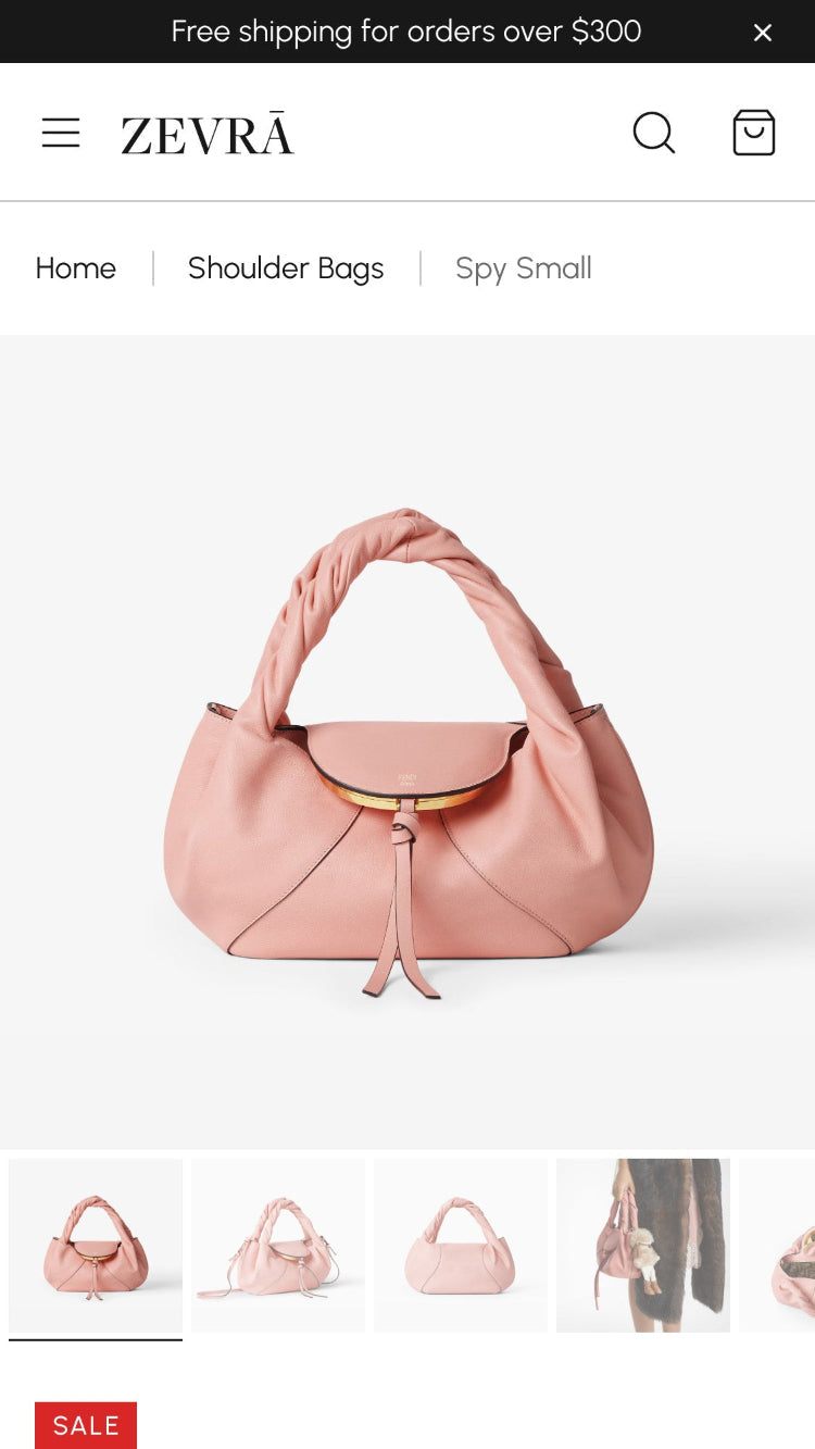 Zevra Bags Product Page Template for Shopify store mobile
